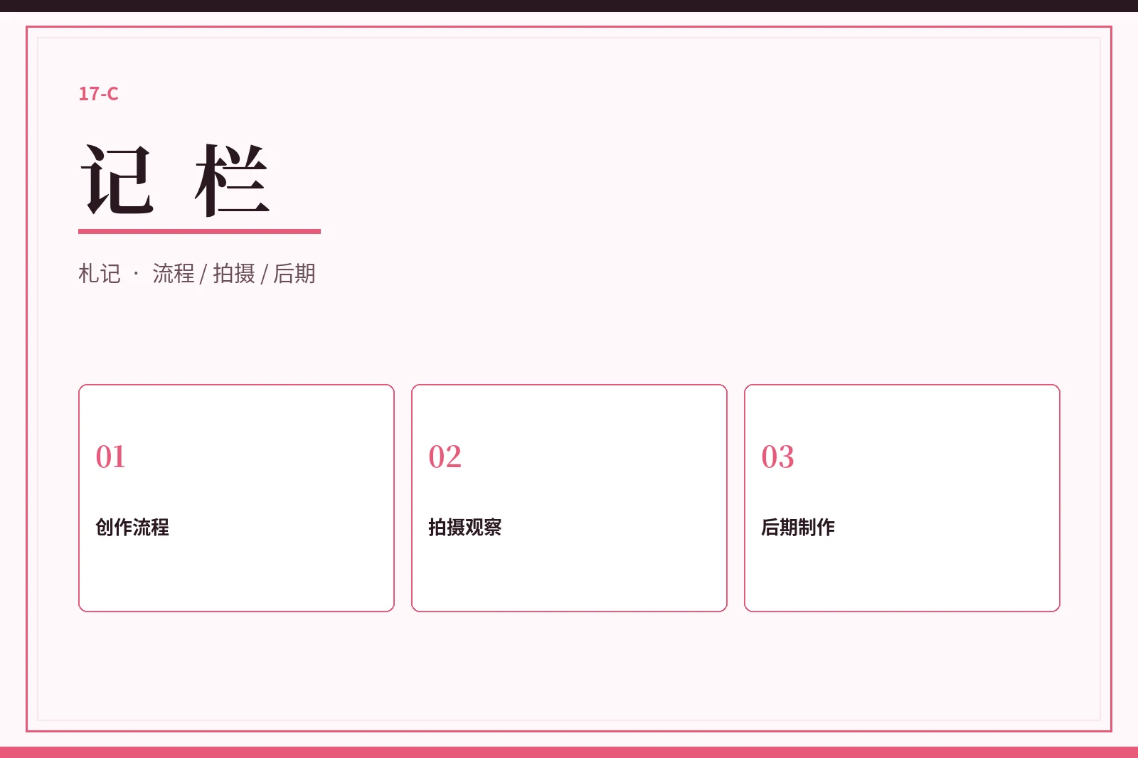 17C 记栏视觉